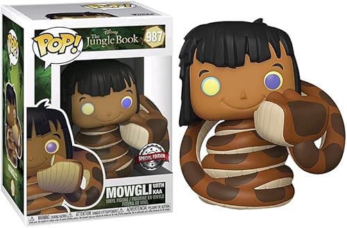 Miniatura 4 de Funko Pop! The Jungle Book: Mowgli con figura de vinilo Kaa Edición especial exclusiva