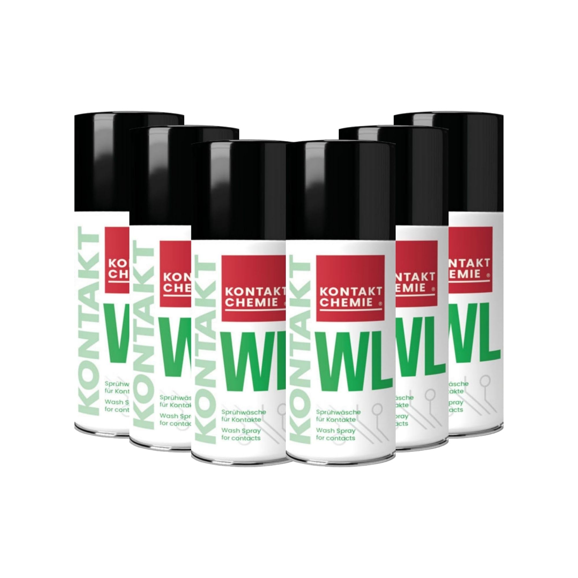 6 Stück Kontakt Chemie universeller Elektronikreiniger | KONTAKT WL | je 400ml