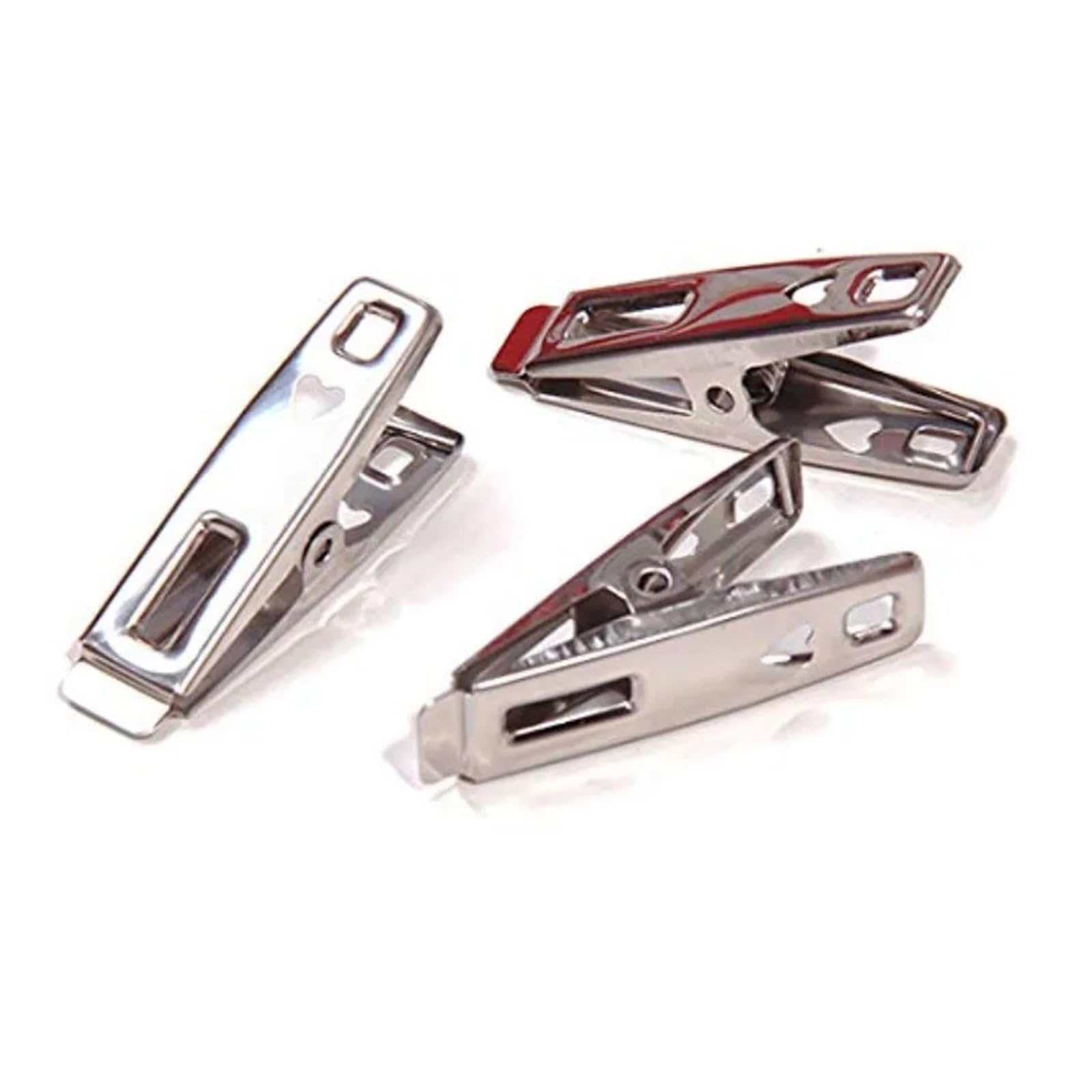 Metal Clothes Pegs 200Pcs Heavy Duty Stainless Steel Clothes Pins Clothespins, Metal Laundry Pegs For Outdoor Clothesline for Washing Line Fixing Towel Sock Underwear