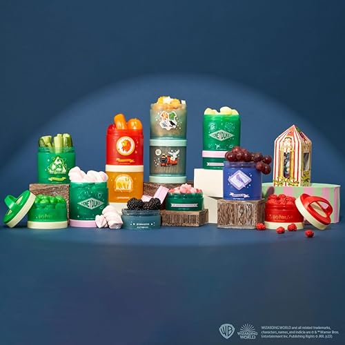 Miniatura 6 de Whiskware Harry Potter - Contenedores apilables para aperitivos para niños y niños pequeños, 3 tazas apilables para aperitivos para la escuela y