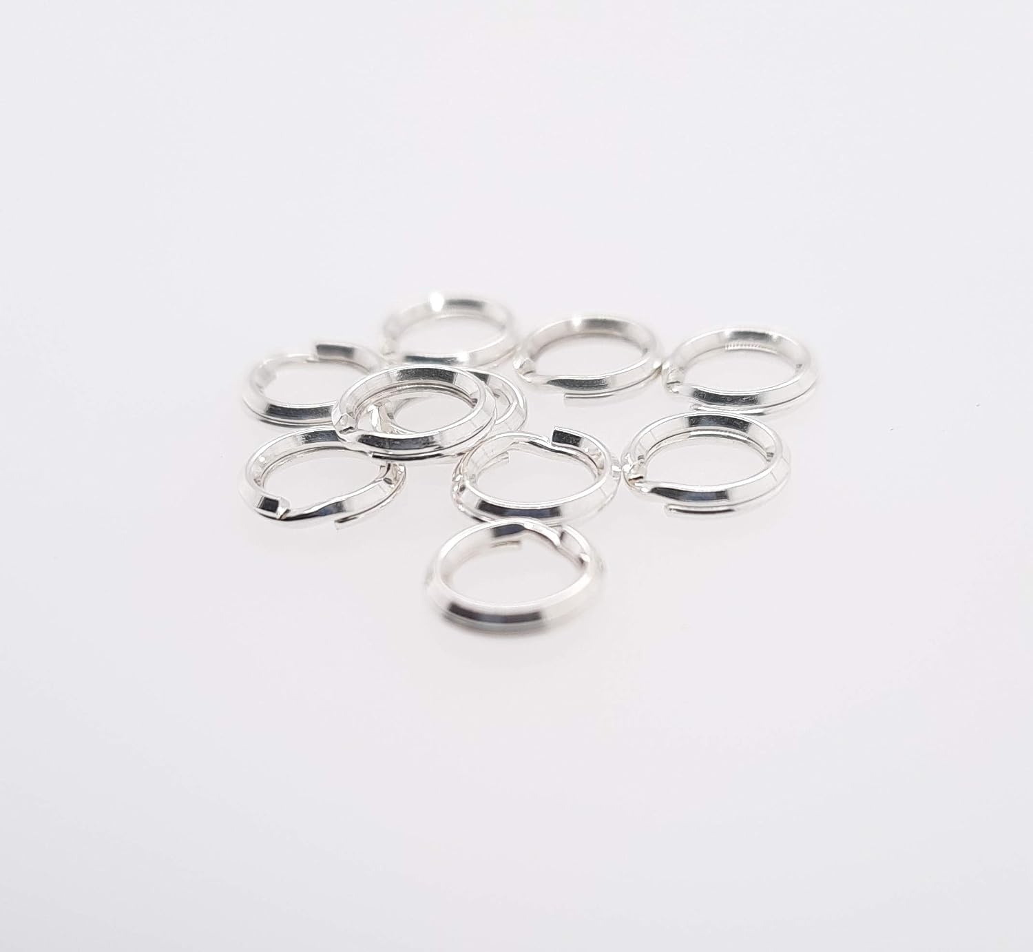 925 Sterling Silver Round Split Ring 6.2mm OD/4.2mm ID, 10pcs by CRAFT WIRE