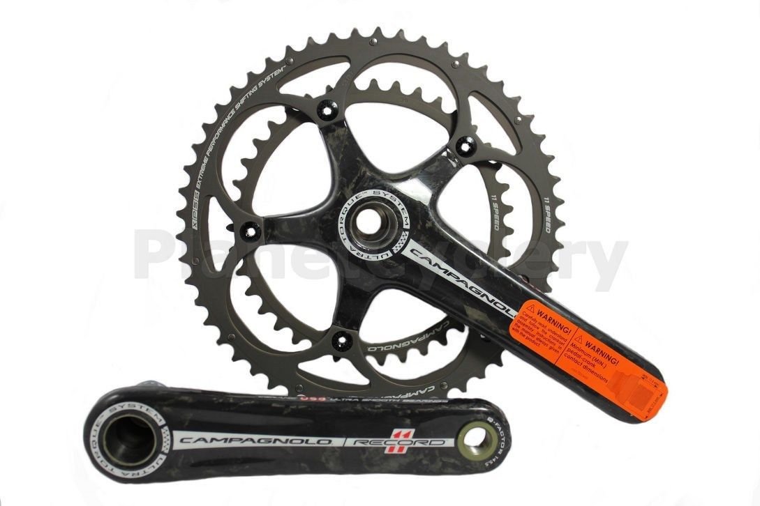 カンパニョーロ レコード 11s ウルトラトルク カーボン クランク53×39 Amazon | Campagnolo Supre レコード クランクセット TI