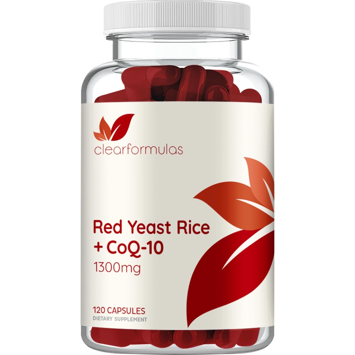 Red Yeast Rice with CoQ10 - Supports Healthy Cholesterol Levels Already in a Normal Range & Healthy Heart with Red Yeast Rice 1200 mg & CoQ10 100 mg per Serving - Made in a cGMP Facility (60 Servings)