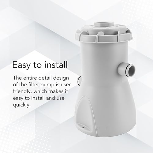 Miniatura 3 de Bomba de filtro de piscina de 800 galones, bomba de filtro de cartucho de piscina eficiente, filtro de cartucho de piscina de tierra y sistema de