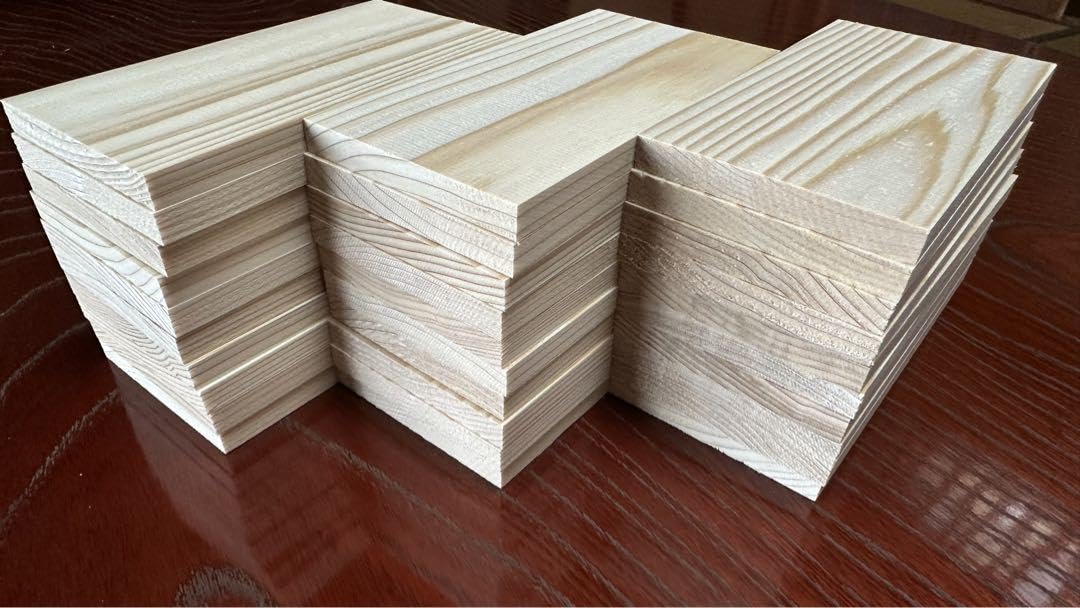 Amazon.co.jp: かまぼこ板 30枚 蒲鉾板 工作材料 薪 端材 材木