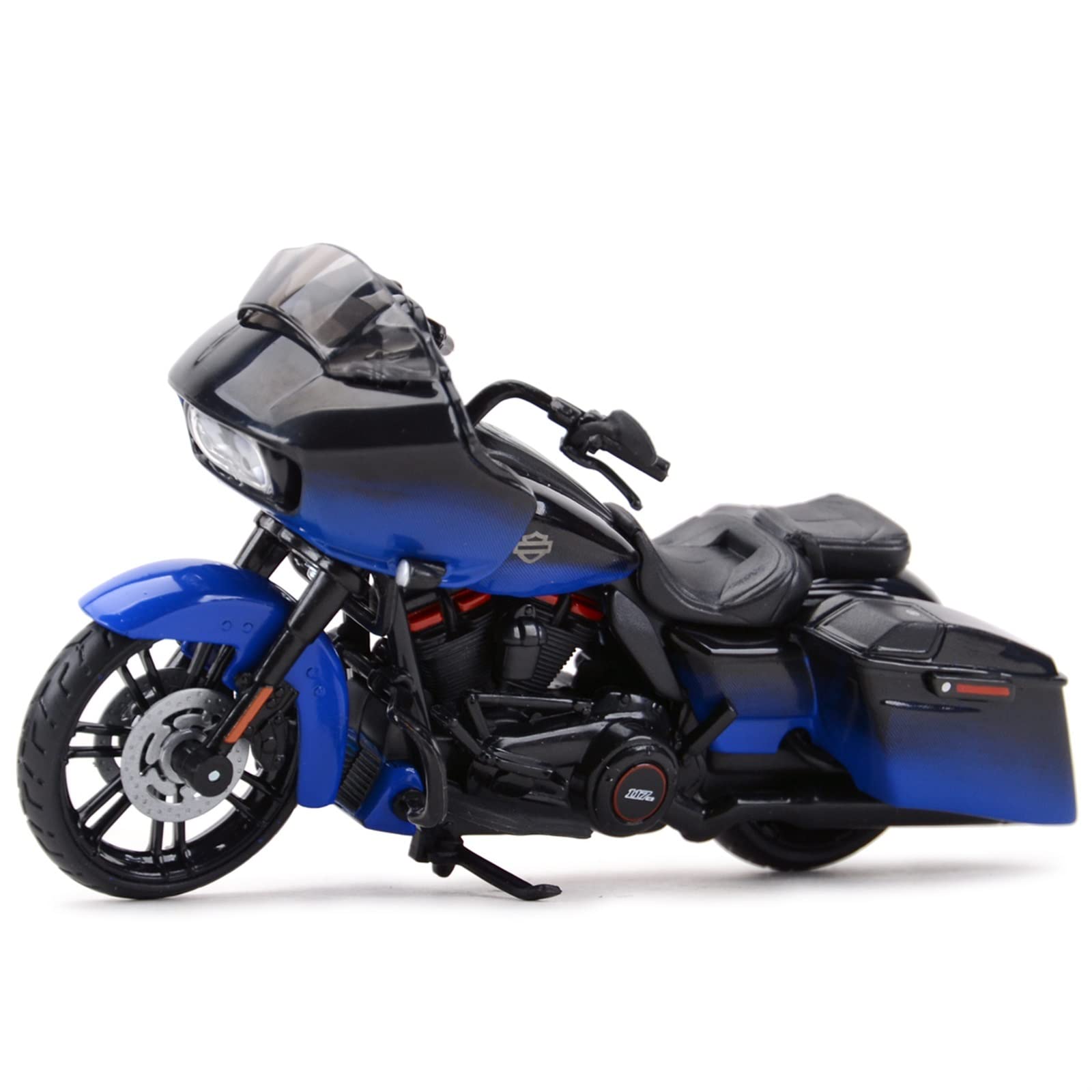 for Harley-Davidson 2018 CVO Road Glide 1:18 Diecast Collectible Hobby  Motorcycle Model Gift Motorcycle Model(Blue)