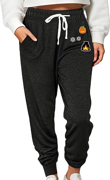 Women Baggy Sweatpants with Pockets Lounge Womens Pajama Pants Female Trouser