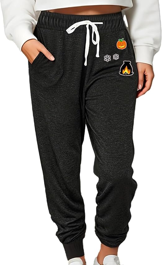 Women Baggy Sweatpants with Pockets Lounge Womens Pajama Pants Female Trouser