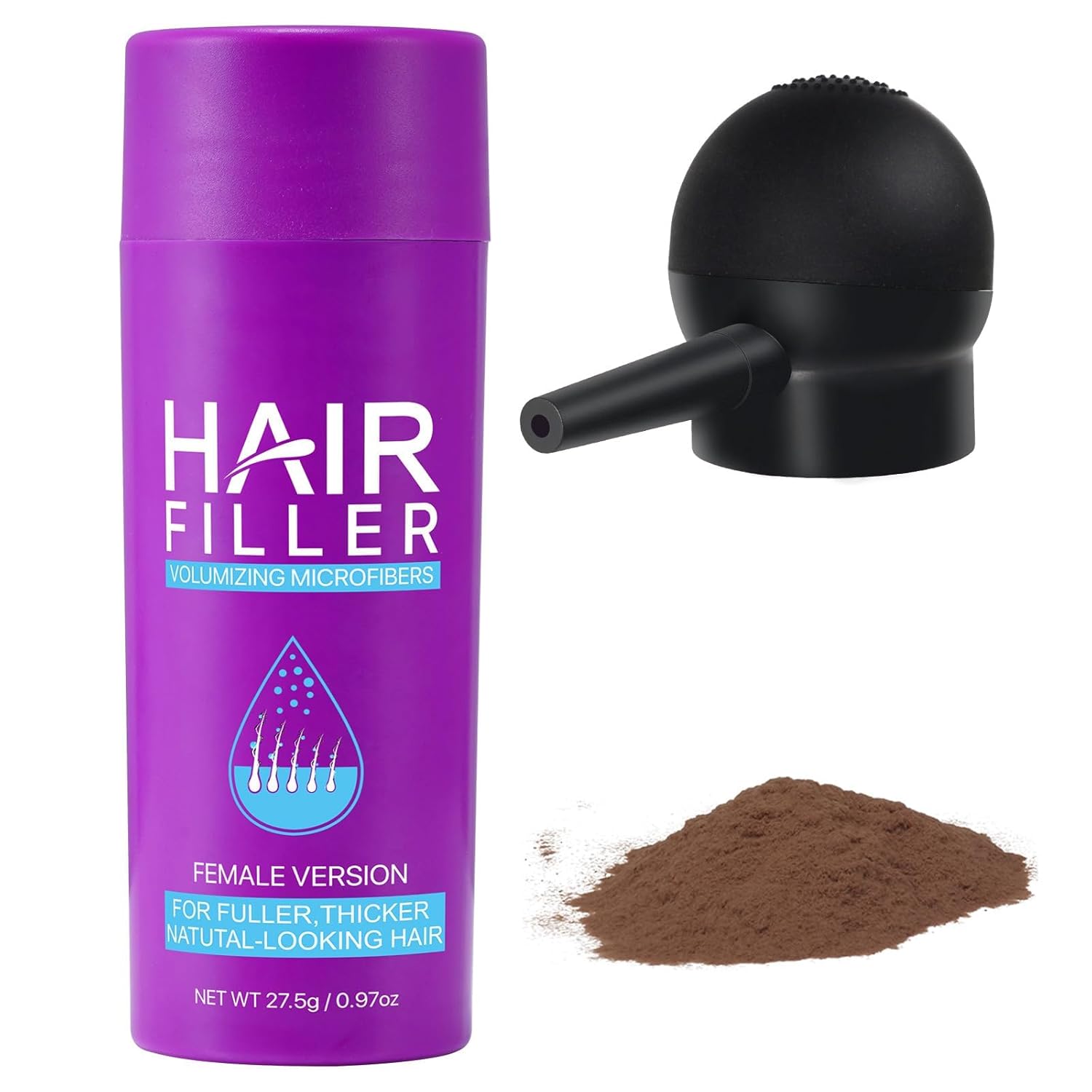 Hair Building Fibers, Hair Fibers for Thinning Hair with