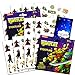 Teenage Mutant Ninja Turtles Stickers Party Favors - Bundle of 12 Sheets 240+ Stickers plus 2 Specialty Stickers