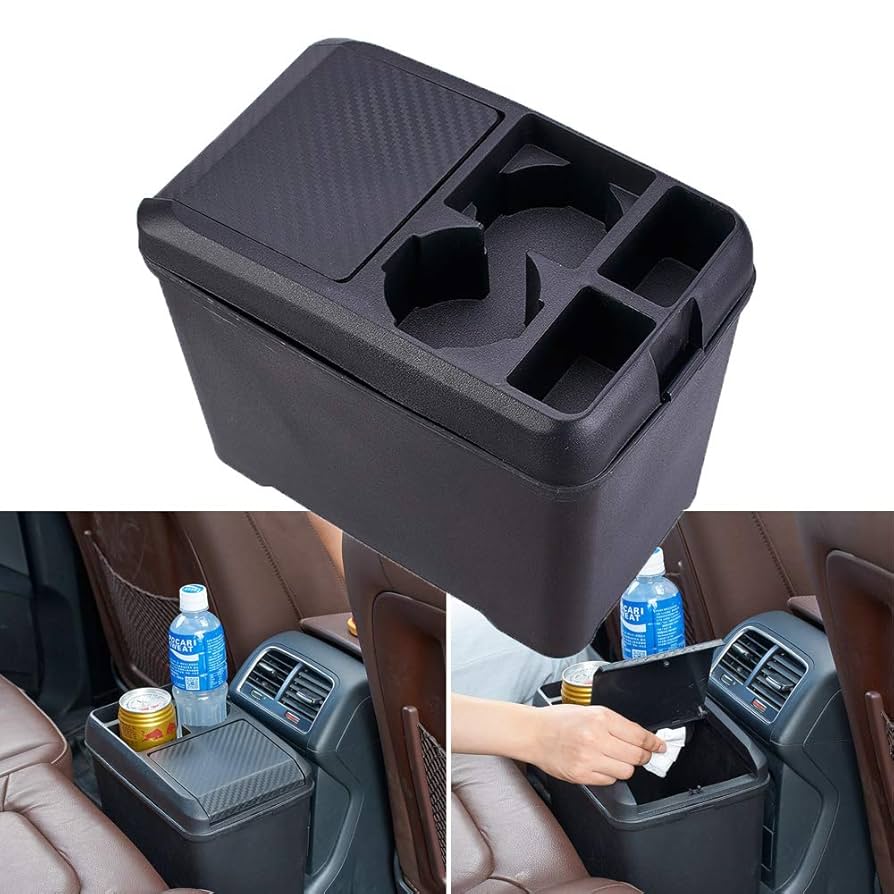 Car Cup Holder Trash Can, Garbage Container Bin