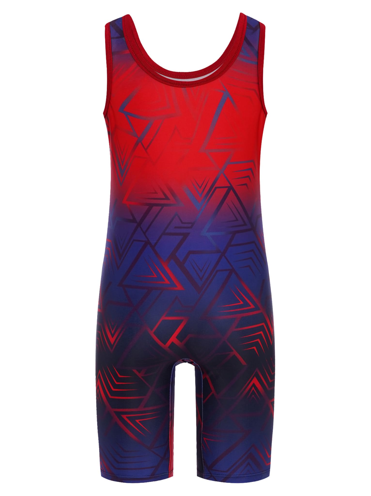 Mufeng Body da Bambino Sportivo Canottiera da Powerlifting Wrestling Senza Manica Leotard Bodysuit Tuta da Ginnastica Artistica Gilet da Sollevamento Pesi