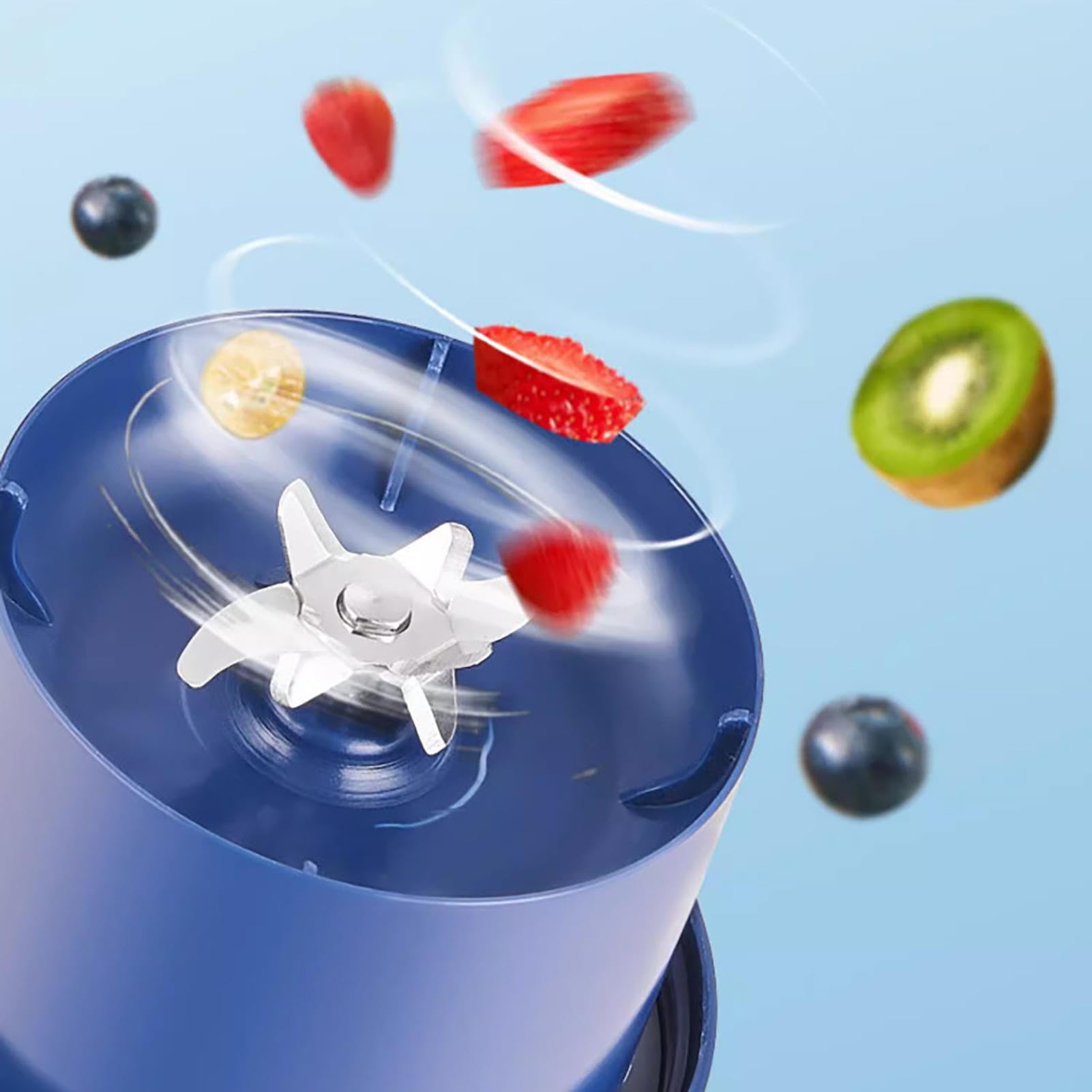 Blender do soków, blender z wydajnym silnikiem - 500 ml, ?adowany przez USB, mikser do soków owocowych, elektryczny blender z podwójnym napojem, do koktajli i Eubeisaqi