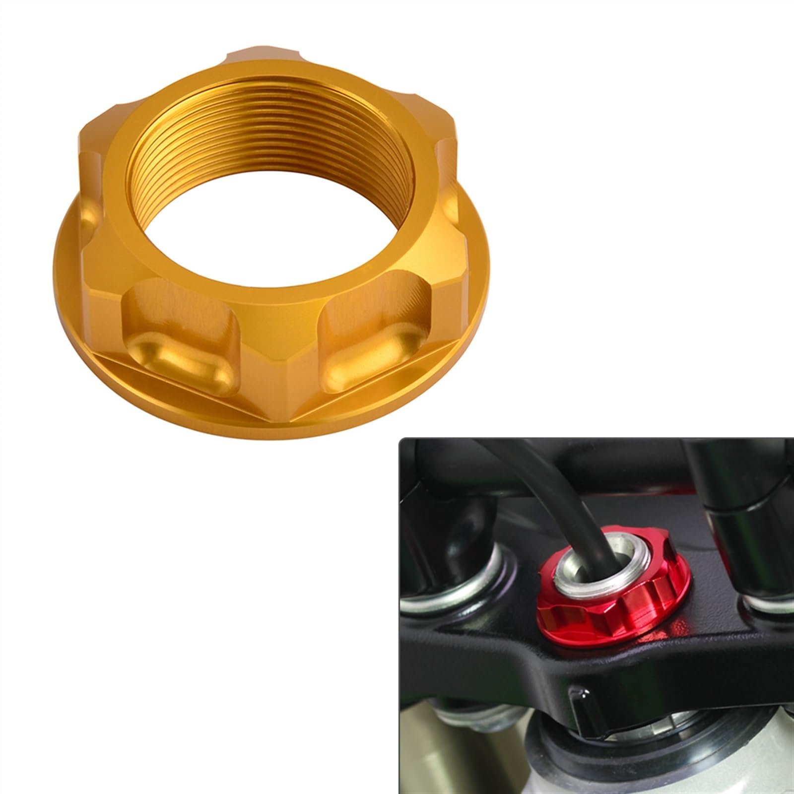 Amazon.com: TCHAU Bodywork Kits M24X1.0 Steering Stem Nut for