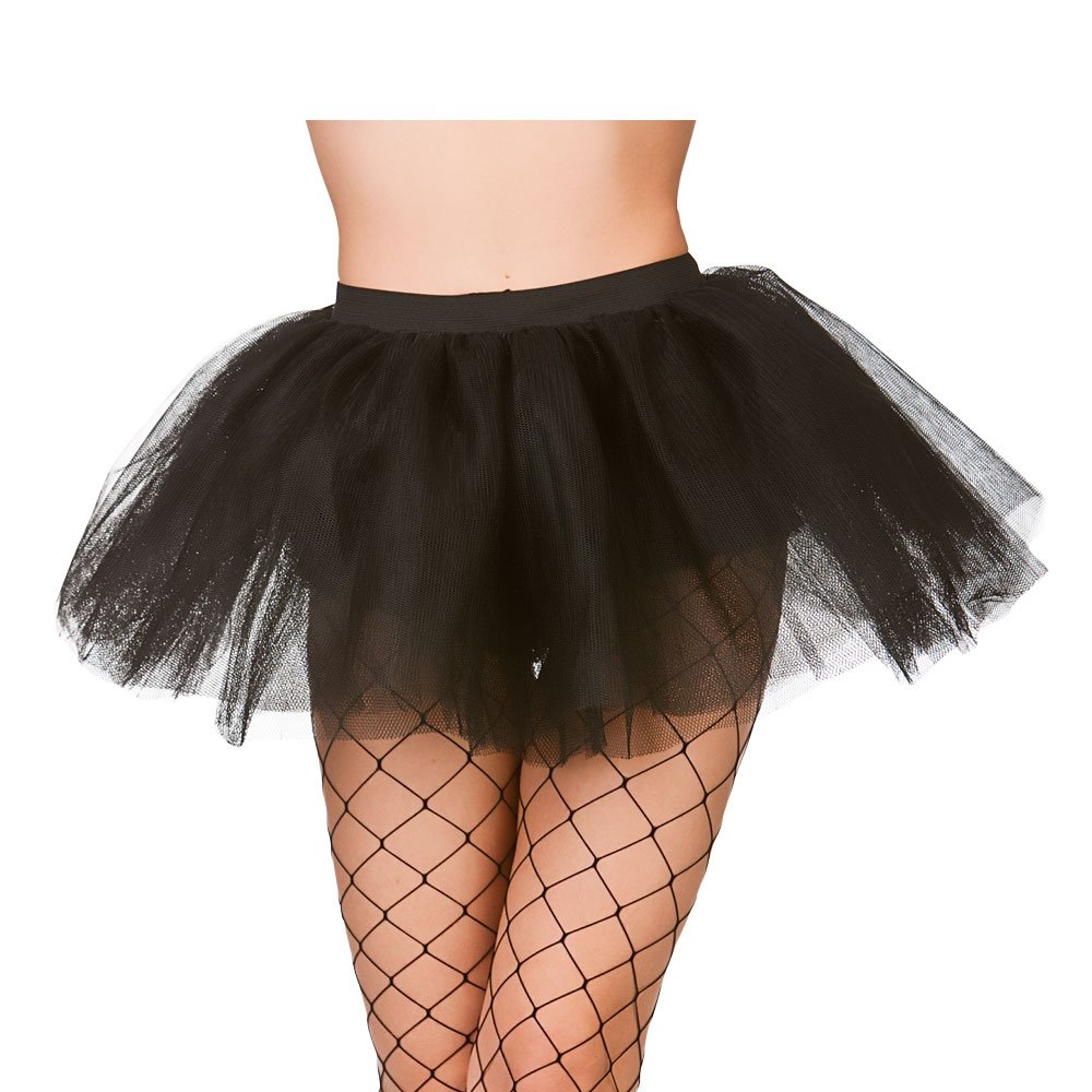 Wicked Costumes Women's Black 3 Layer Tutu Fancy Dress Up Party Halloween Costume Accessory New