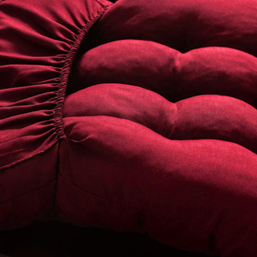 Atyhao Coussins de Chaise Longue, Coussins épais de Remplacement pour Chaise Longue de Jardin, Seul Coussin de Salon pour Chaise Longue Inclinable de Jardin Extérieur (Bordeaux)