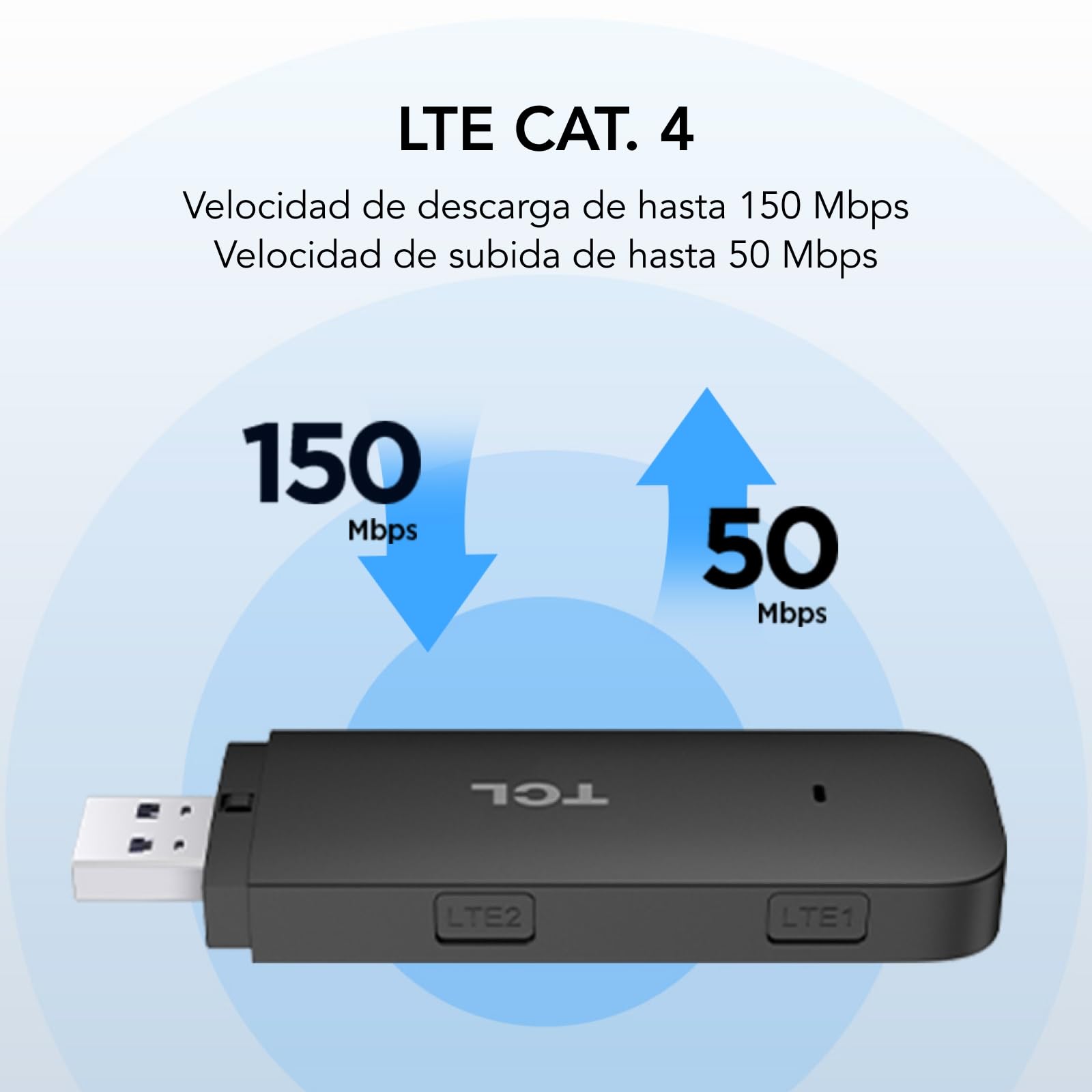 TCL LINKKEY IK41 - Dongle USB 4G LTE para Disfrutar de Internet rápido y de Forma portátil