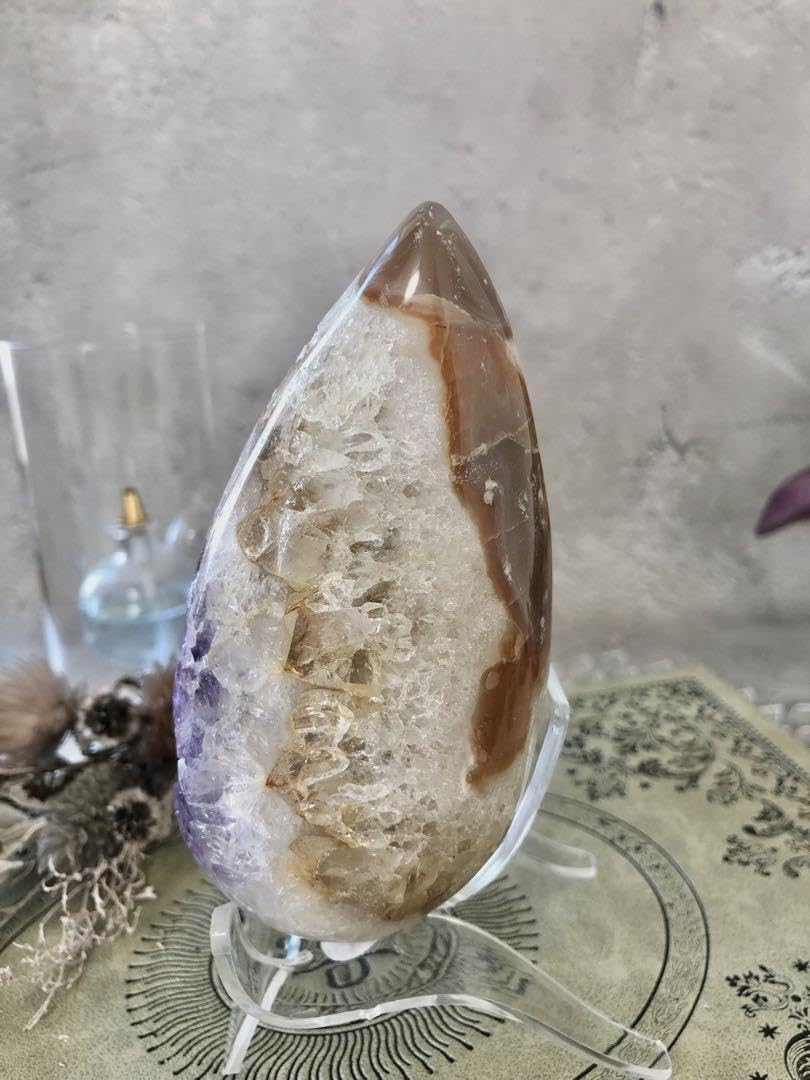 Amazon.co.jp: ウルグアイ アメジスト アメシスト ドーム シトリン共生