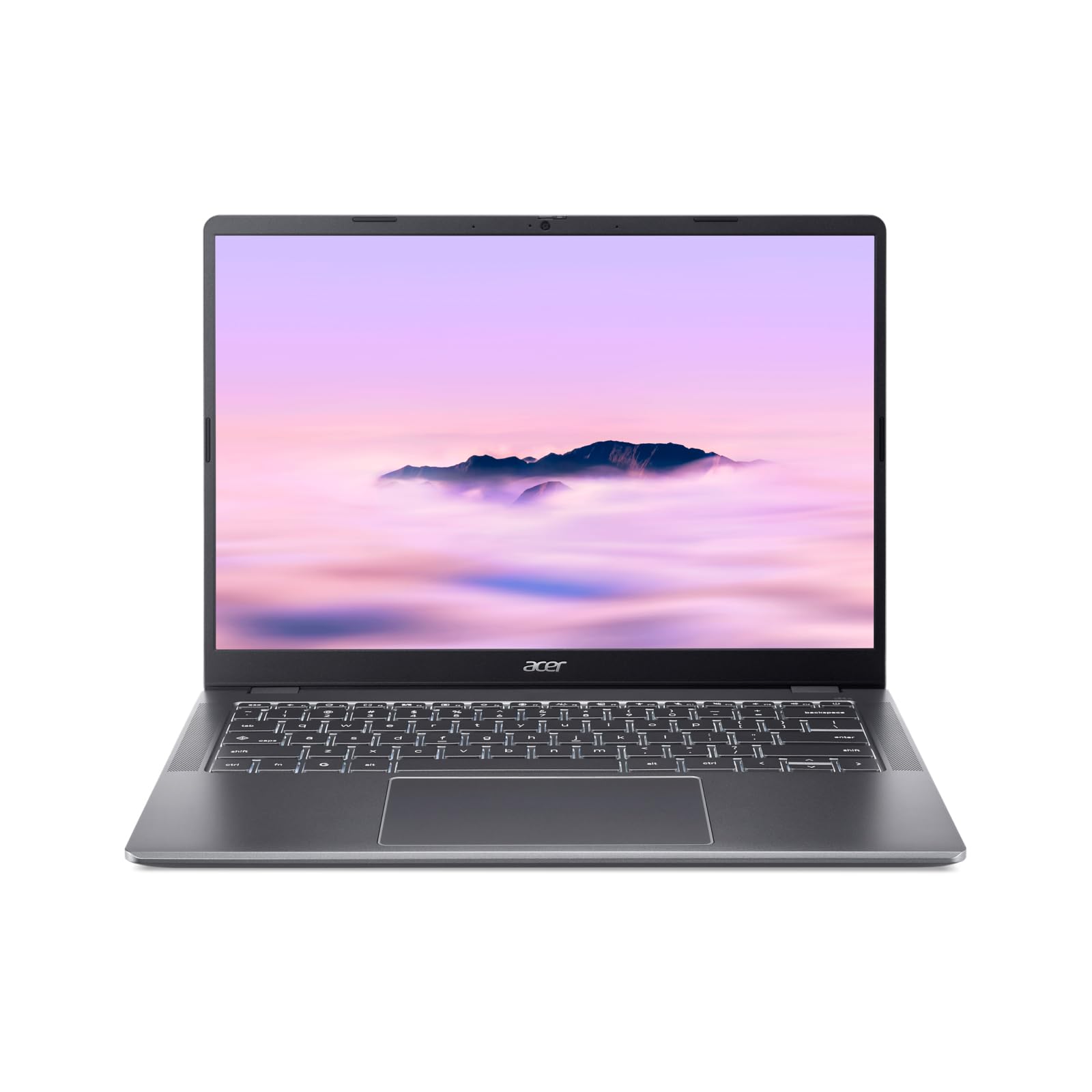 Acer Chromebook Plus 514 I PC Portable 14" IPS LCD 60Hz I Ecran Tactile I Intel Core 3 N355 I 8Go RAM I 128Go SSD I Clavier QWERTY Rétroéclairé I ChromeOS I Gris I CB514-6HT-38AY