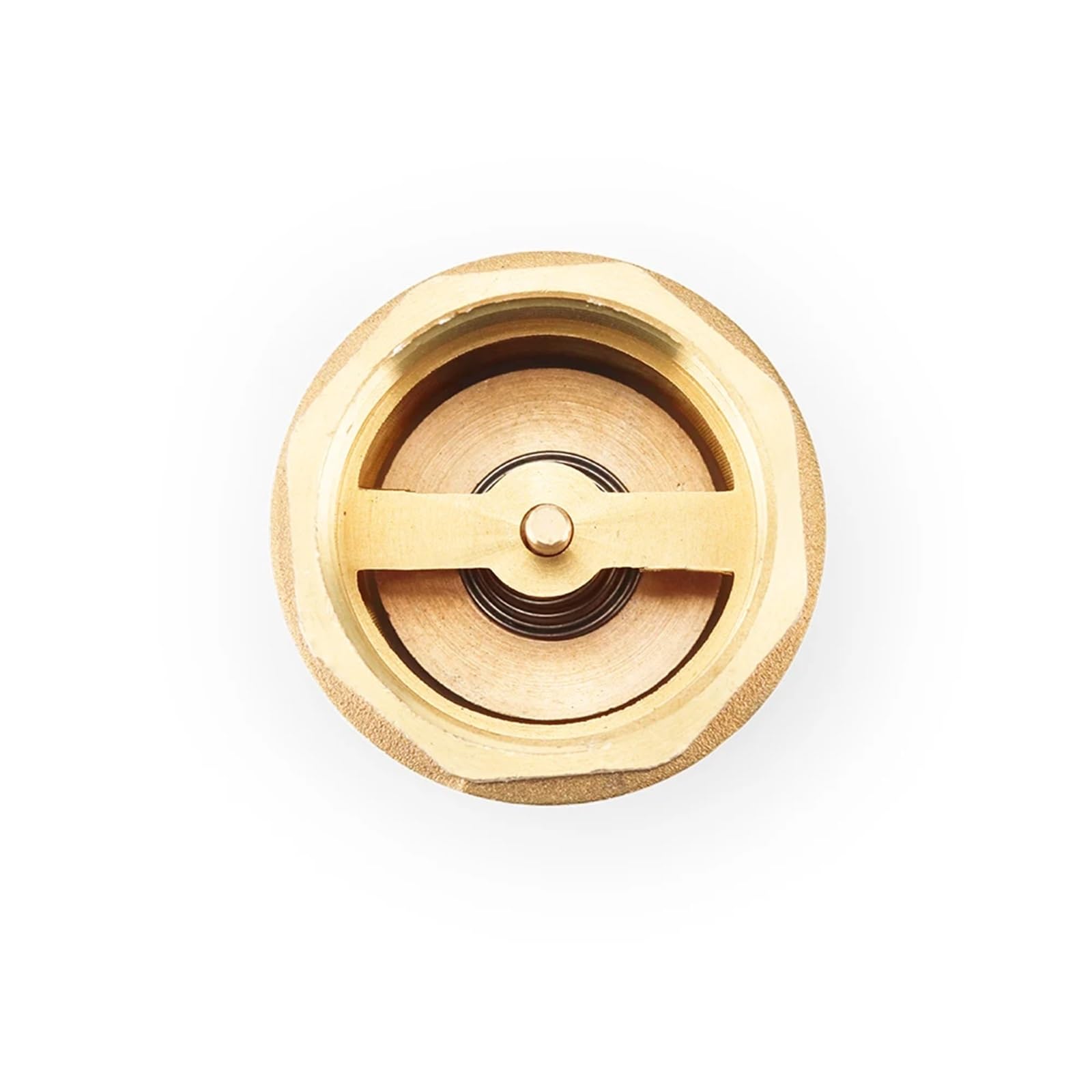 2 pezzi/5 pezzi 1/2 3/4 1 pollici ottone filettatura femmina valvola di ritegno a sollevamento verticale a molla in linea DN15/DN20/DN25 unidirezionale di non ritorno for acqua 1 pezzo (Size : 1/2",