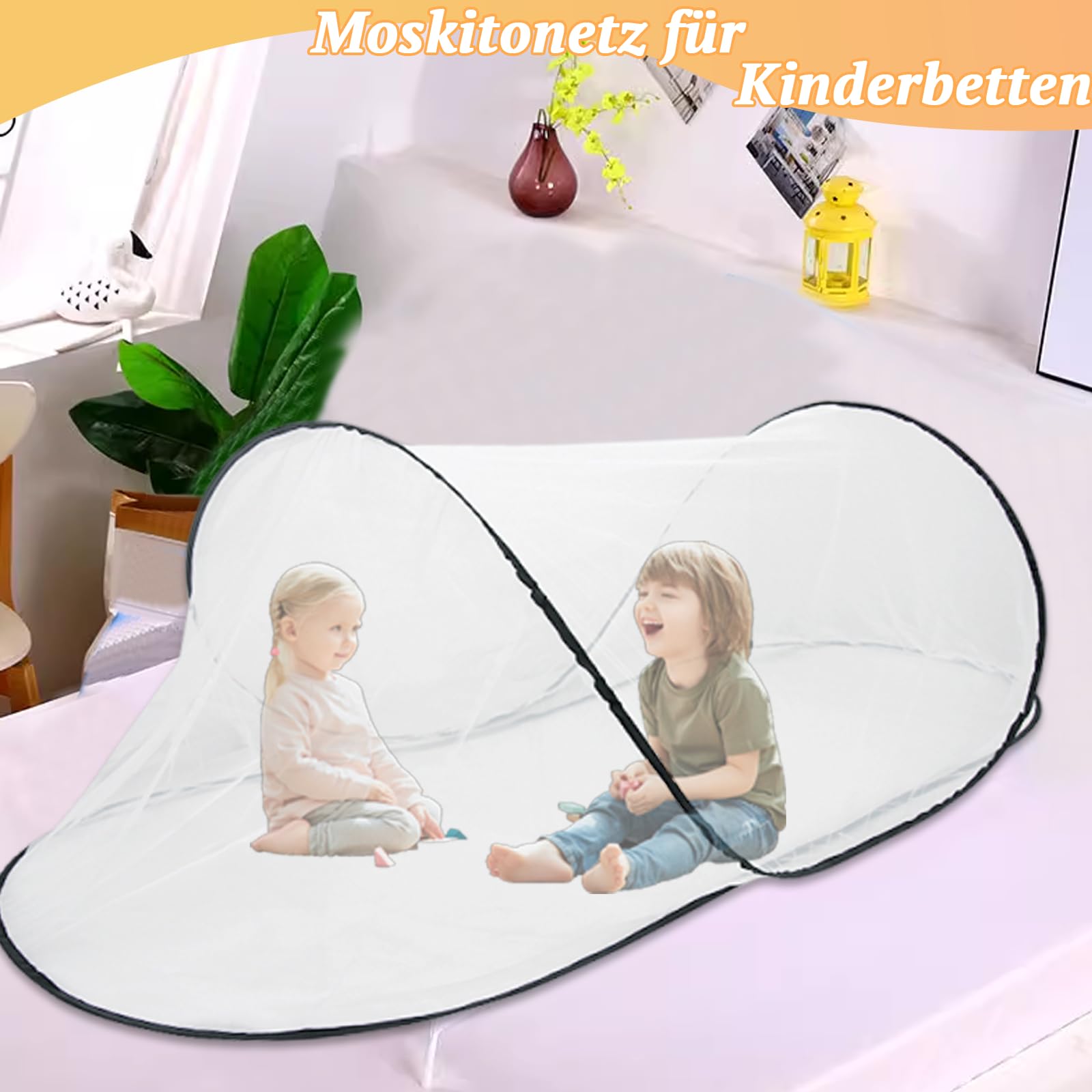 Zanzariera pieghevole, 200 x 80 x 56 cm, tenda da campeggio portatile, protezione dagli insetti per viaggi e attività all'aperto, zanzariera da viaggio