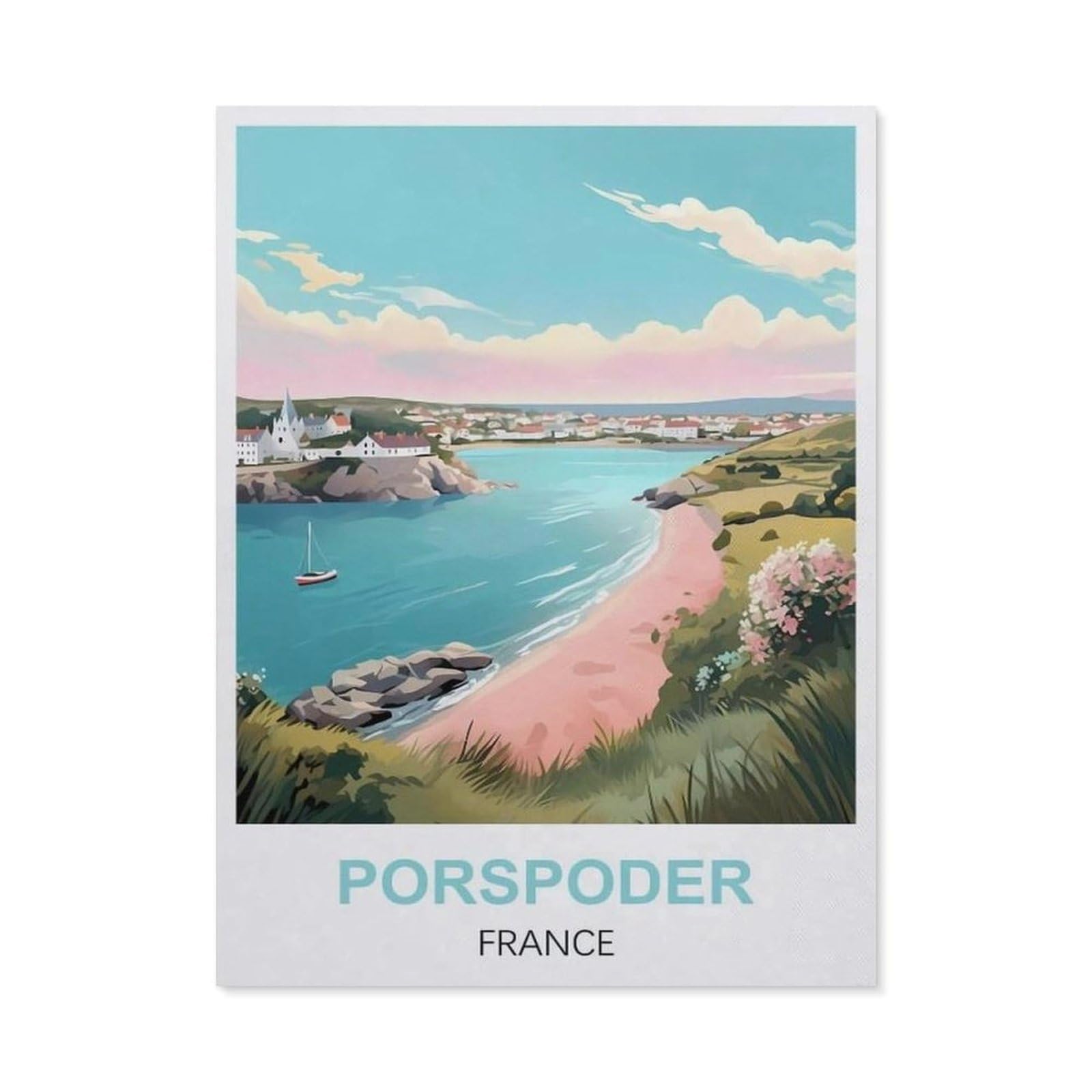 Funny Metal Tin Signs，Porspoder France(20x30cm）