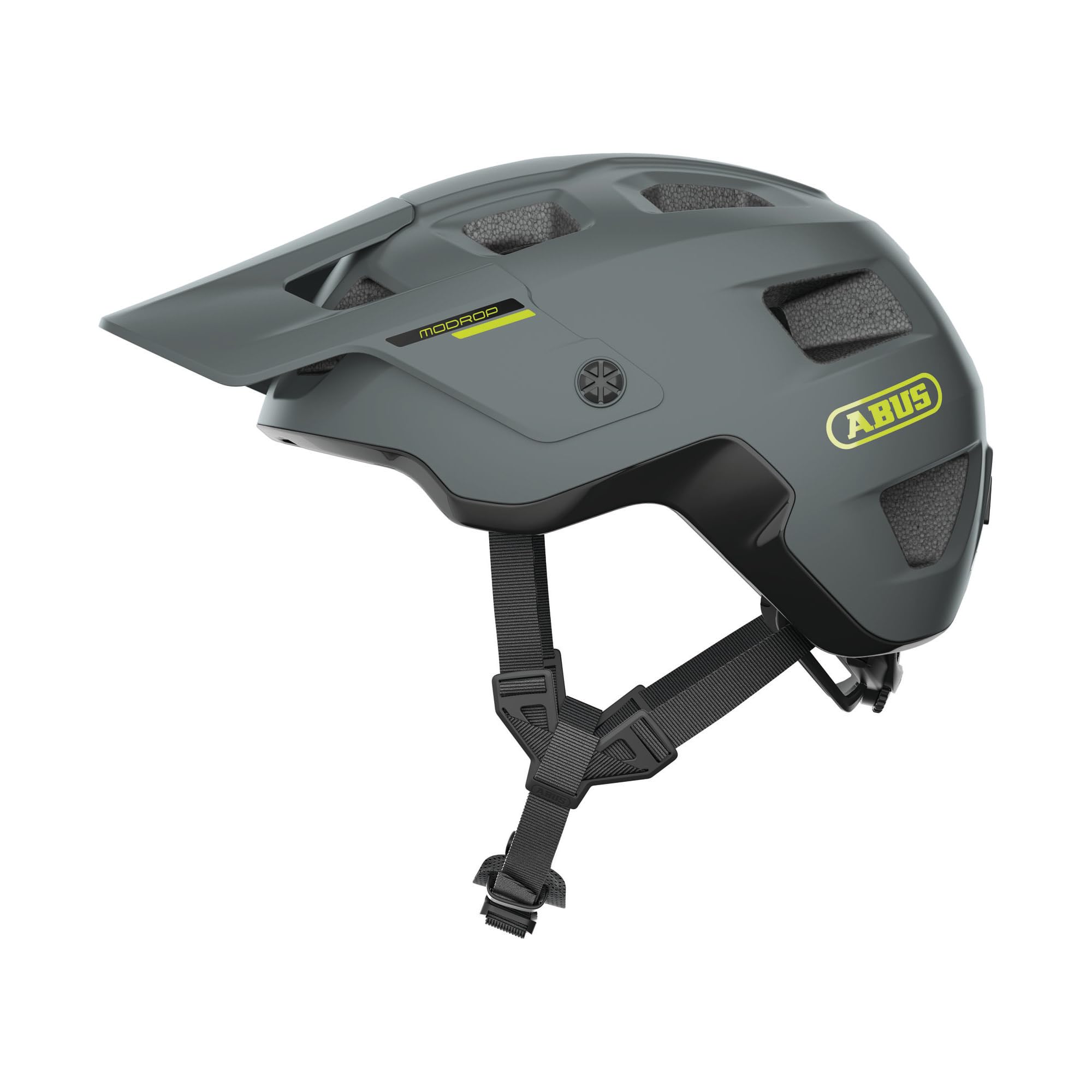 ABUS Kask MTB MoDrop, Szary Mat, M