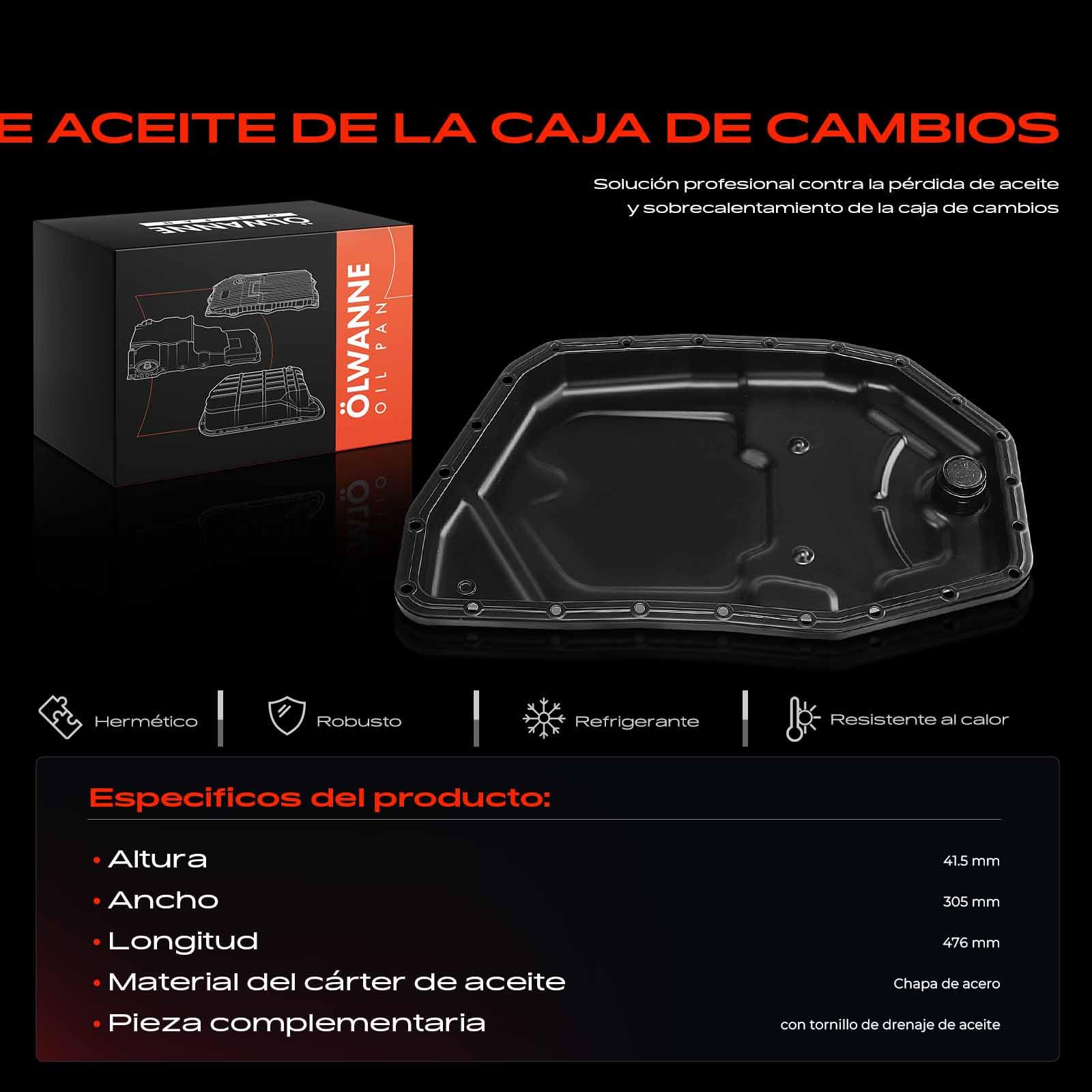 Frankberg Cárter de aceite 09L321359 | Compatible con: A4 8EC, A8 4E2 4E8, A6 4F2, A6 Avant 4F5, A4 Avant 8ED