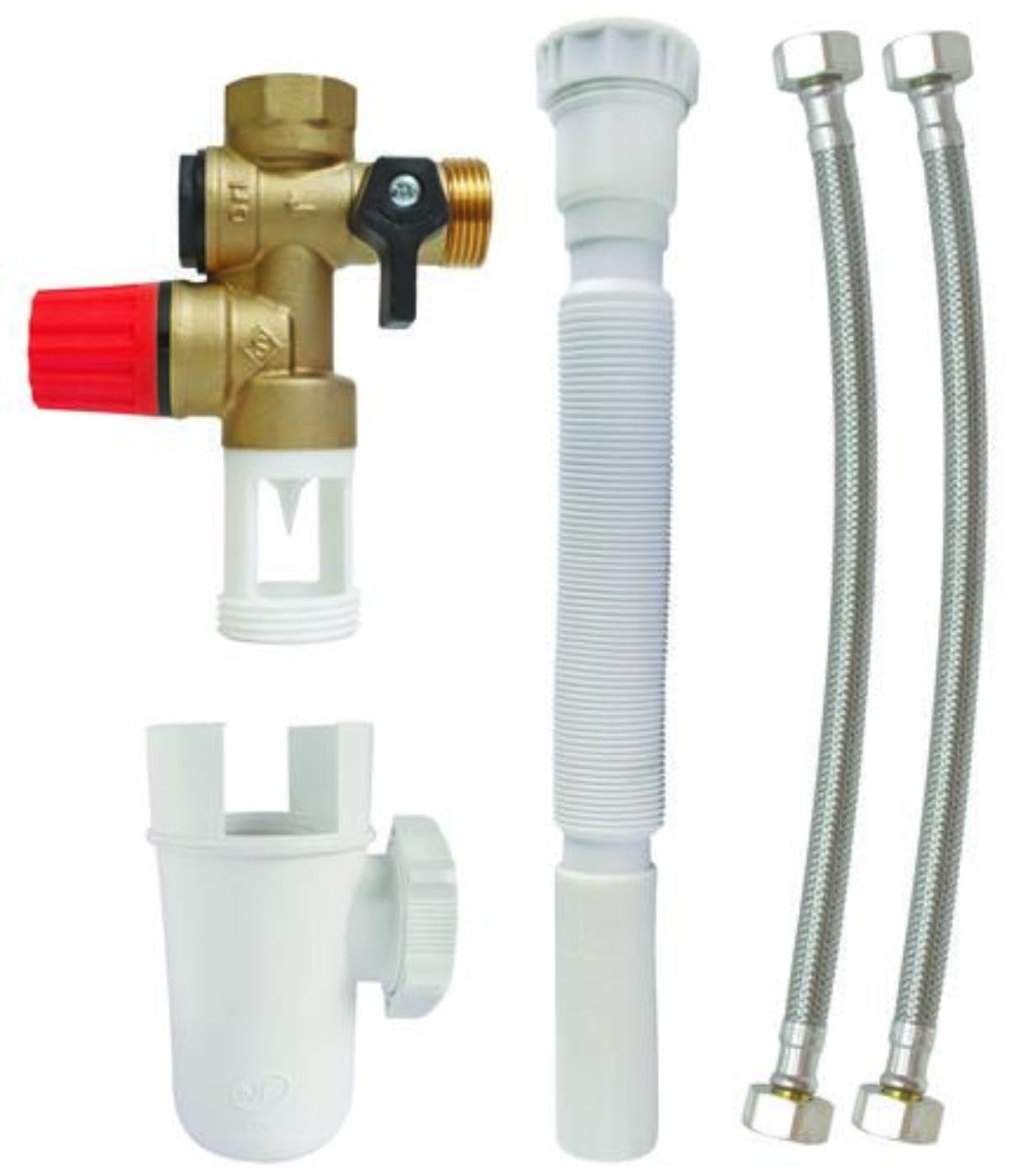 SOMATHERM FOR YOU - Kit Completo di Gruppo di Sicurezza in Acciaio Inox per Acqua Aggressiva - Ideale per Installazioni Domestiche e Professionali - Resistente e Durevole - Dimensione: 1/2"