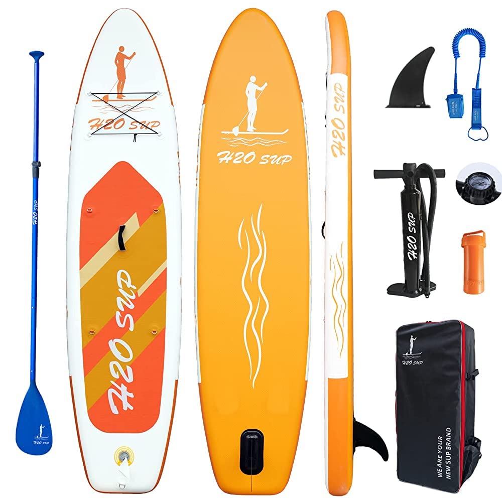 Photo 1 of **SEE NOTES**
H2OSUP Inflatable Stand Up Paddle Board 10'6''/10' × 30" × 6" with Premium SUP Paddle Board Accessories & Backpack, Ultra-Light, Wide Stable 
