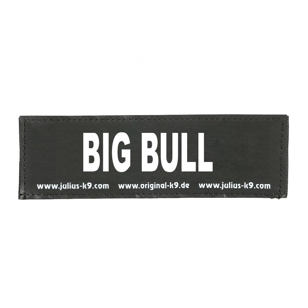 Julius-K9 Original Interchangeable Patch, Small, Black, Big Bull — image 1