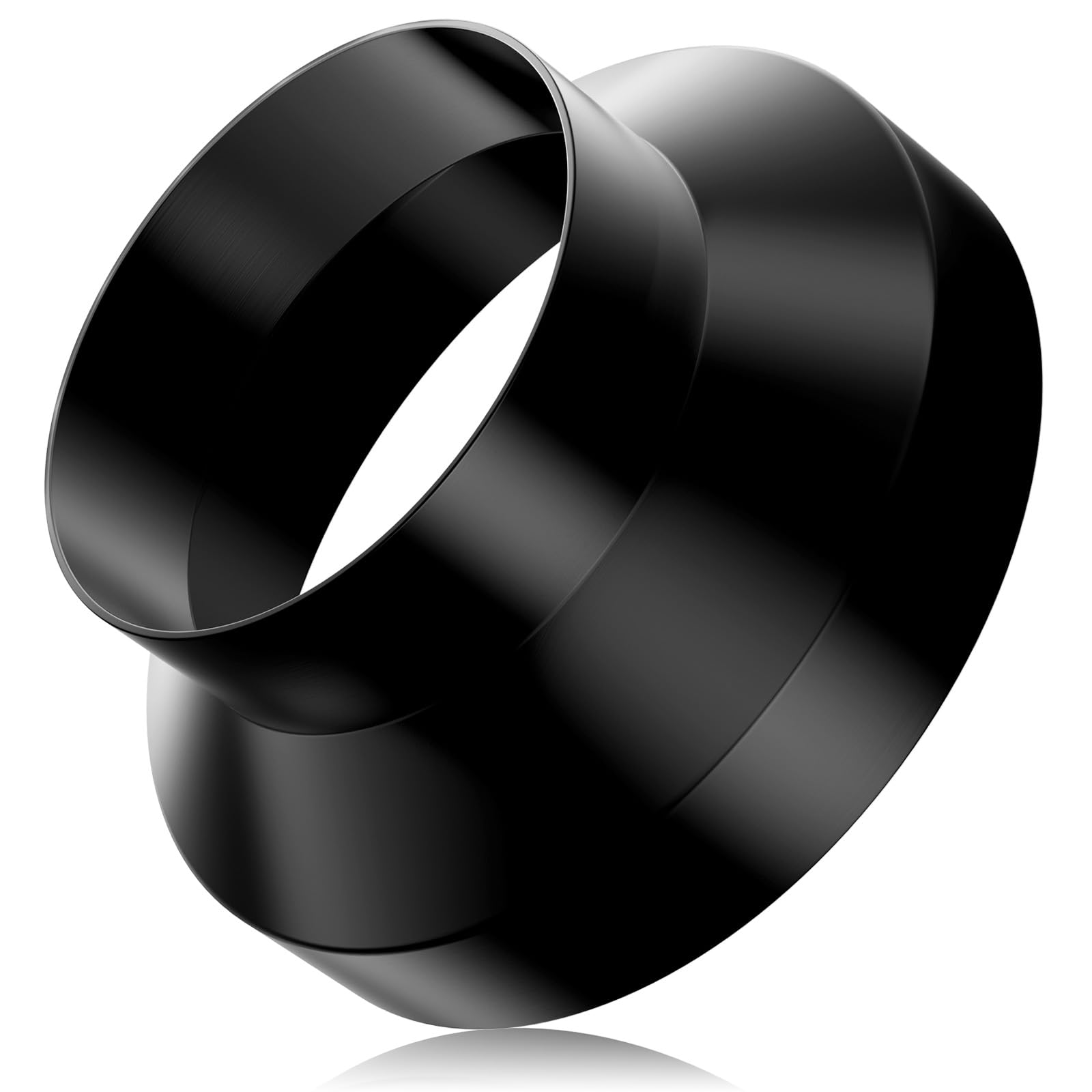 Hon&Guan Rundrohr Reduzierstück 200mm auf 150mm, Robustes Verzinkter Stahl Reduzierverbinder Lüftungsrohr Adapter Reduzierung für Rohrventilator, Abzugshaube, Klimaanlagen, Grow-Zelt, Abluft, Zuluft