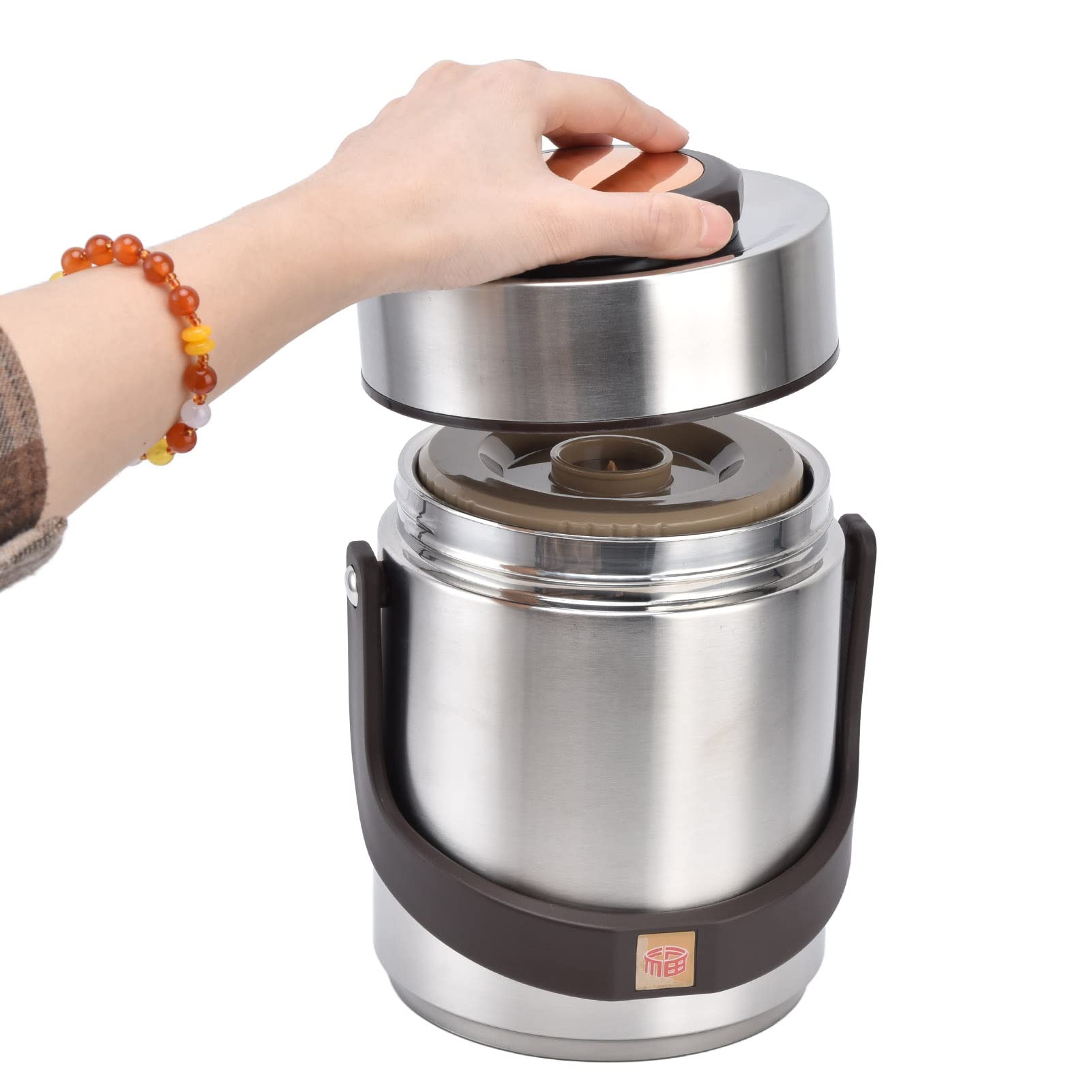 Fiambrera De Gran Capacidad De 1500 Ml, Fiambrera Al Vacío De Acero Inoxidable Contenedor De Alimentos Con Aislamiento Tarro De Comida Contenedor Portátil Fiambrera Con Aislamiento Para Adultos