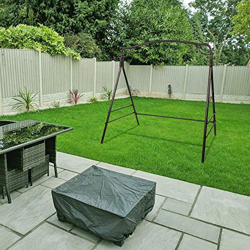 Mtfy Upgraded Metal Porch Swing Chair Frame, Outdoor Patio Hanging Porch Swing Frame, Vintage Heavy Duty 2-Person Steel Swing Hanging Chair Frame For Patio Garden Bench Backyard - Frame,Black #TOP1