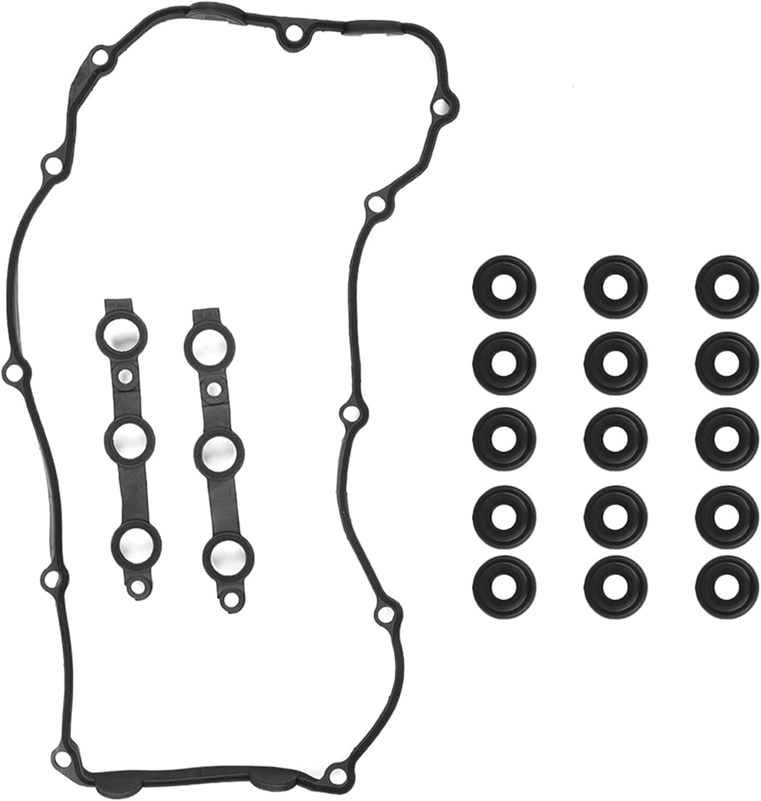 Engine Valve Cover Gasket Bolt Seals Set High Performance Black E36 E38 E39 E46 11129070990 11121437395