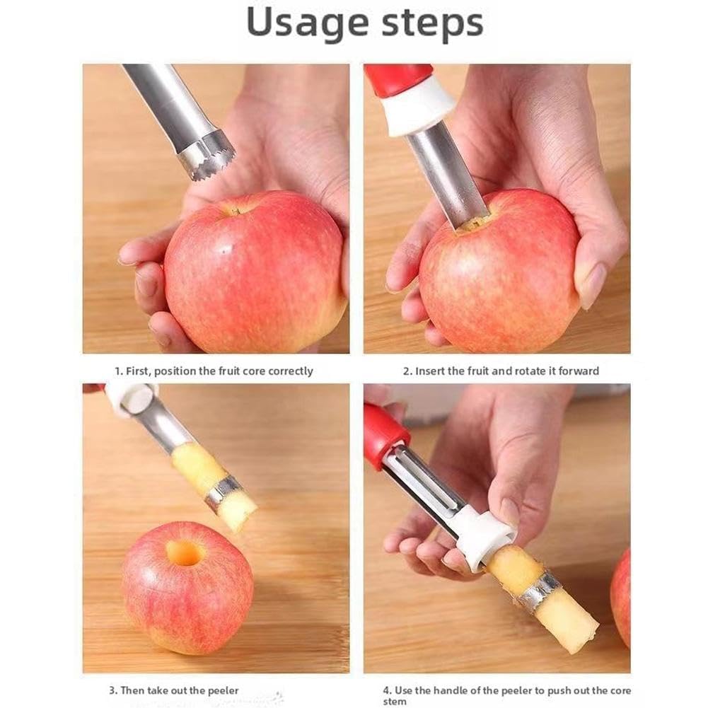 Vide-pommes En Acier Inoxydable, 2 Pièces, Pour Ôter Les