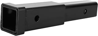 Towing Extender Trailer Hitch Extension, 12in Trailer Hitch Extension 5000lbs Towing Extender Replacement Steel Square Tube for Class 3/4 2in Receiver for Universal