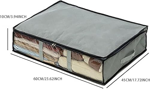 Miniatura 6 de Bolsas de almacenamiento para debajo de la cama, organizador grande para debajo de la cama, mantas, edredones, bolsas de almacenamiento plegables