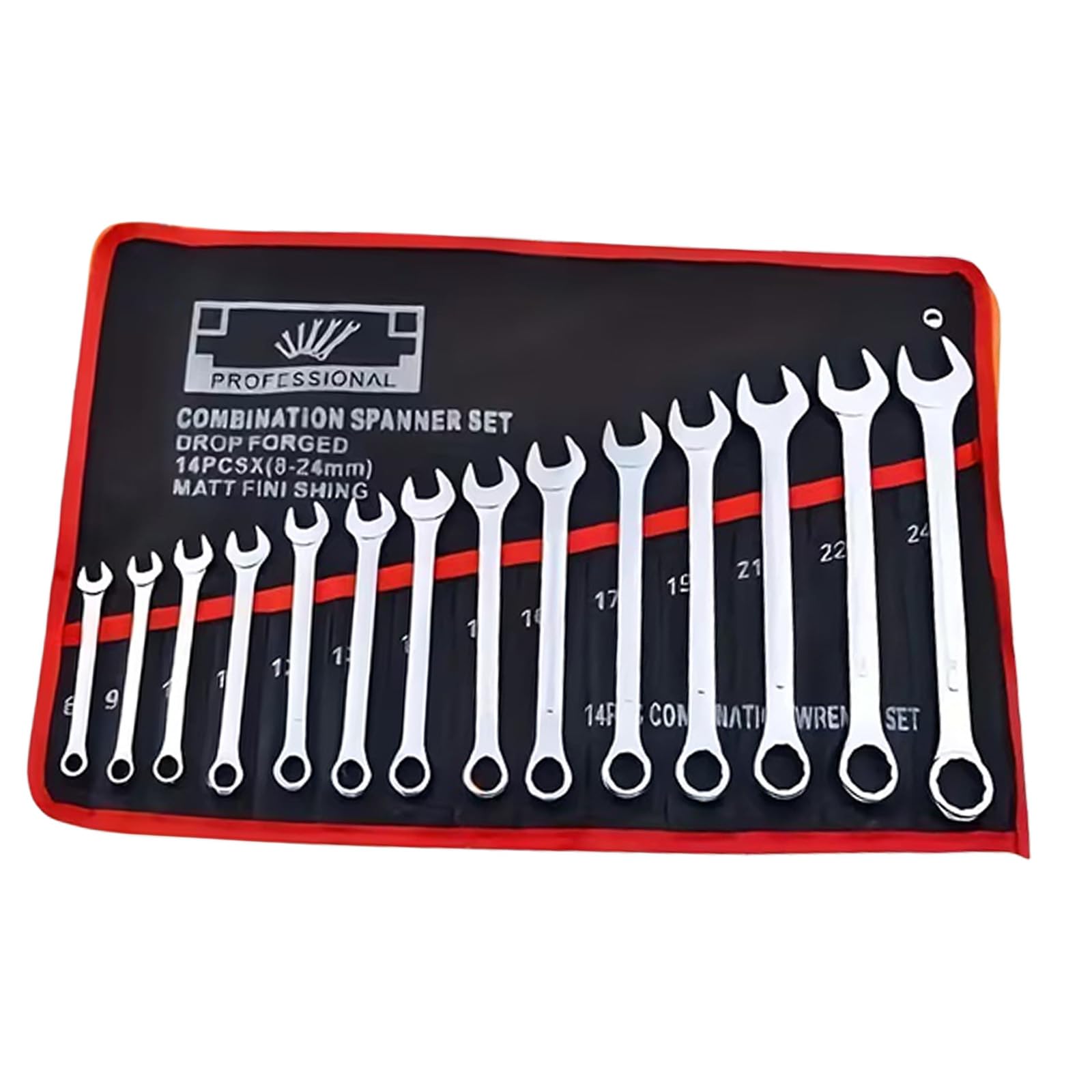 Osniyaw 14 Pocket Tool Bag Organizer Roll Wrench Storage Portable Garage Workshop Organization Storage