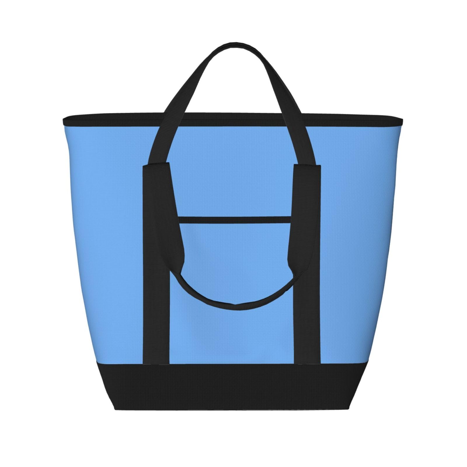 Sac d'épicerie isotherme réutilisable bleu clair grand format pour courses et pique-nique