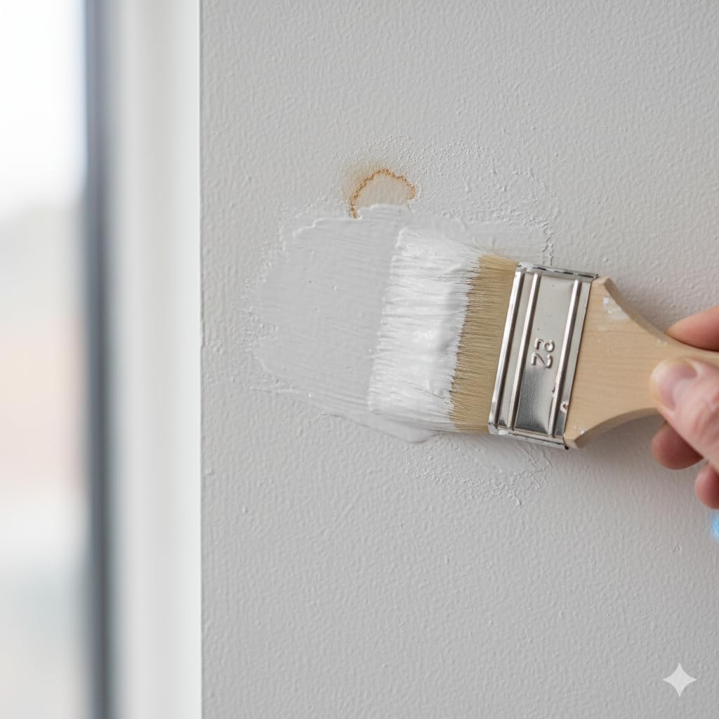 Isolierfarbe gegen Flecken Weiß 1L – Fleckensperre innen/außen, Wand-/Deckenfarbe, matt, geruchsarm, lösemittelfrei