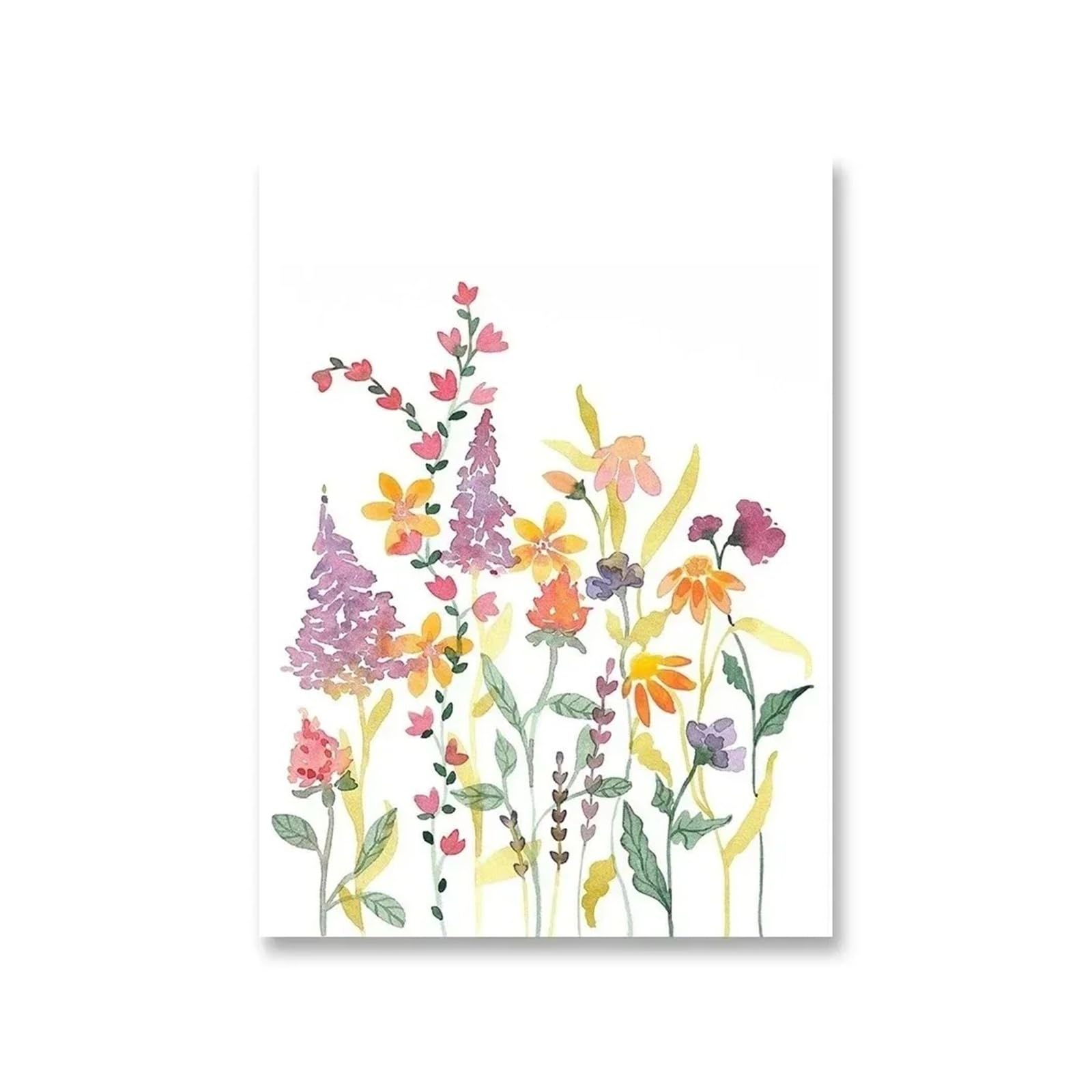 Arte de pared de plantas XENITE con impresión detallada en lienzo de 40X50 cm