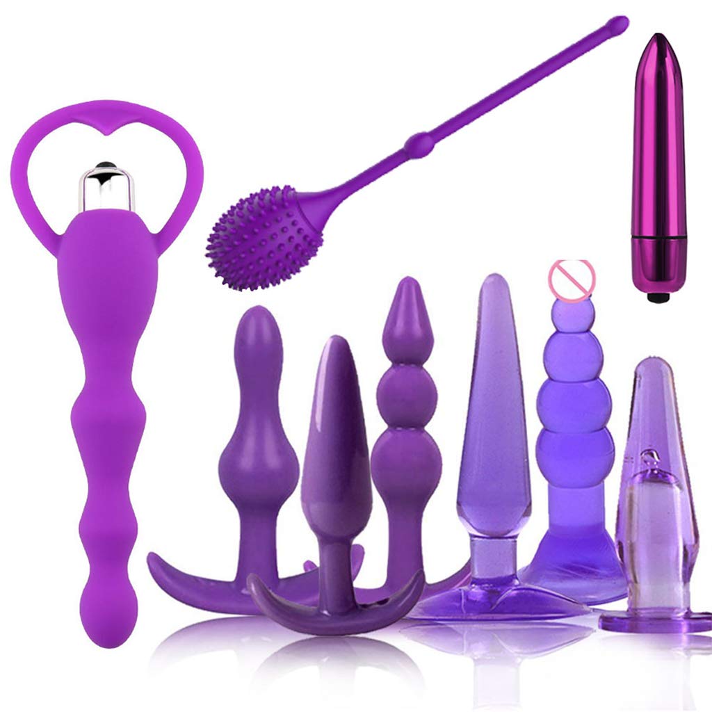 Yuuups 9 Pcs/Set Silicone Amal Pluģ Prostter V`ibrantor Stímúlętêúr Sxx Toy Kit for Adullt