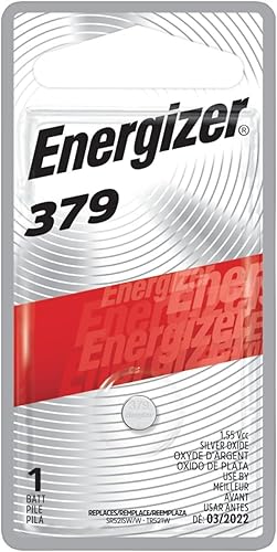 Energizer 379 pila de botón óxido de plata Sr521sw. Batería para reloj (1 Paquete de 5 pilas)