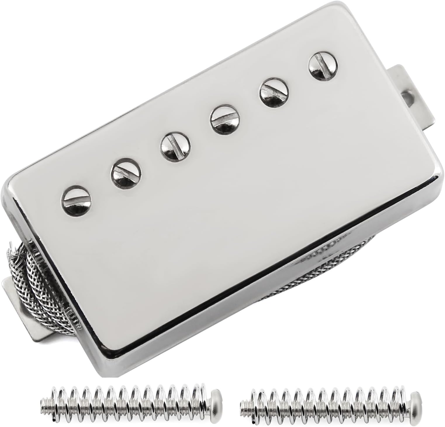 FLEOR Alnico5 Guitar Humbucker Pickup Chrome Bridge Pickups Compatible with LP style Guitar Part