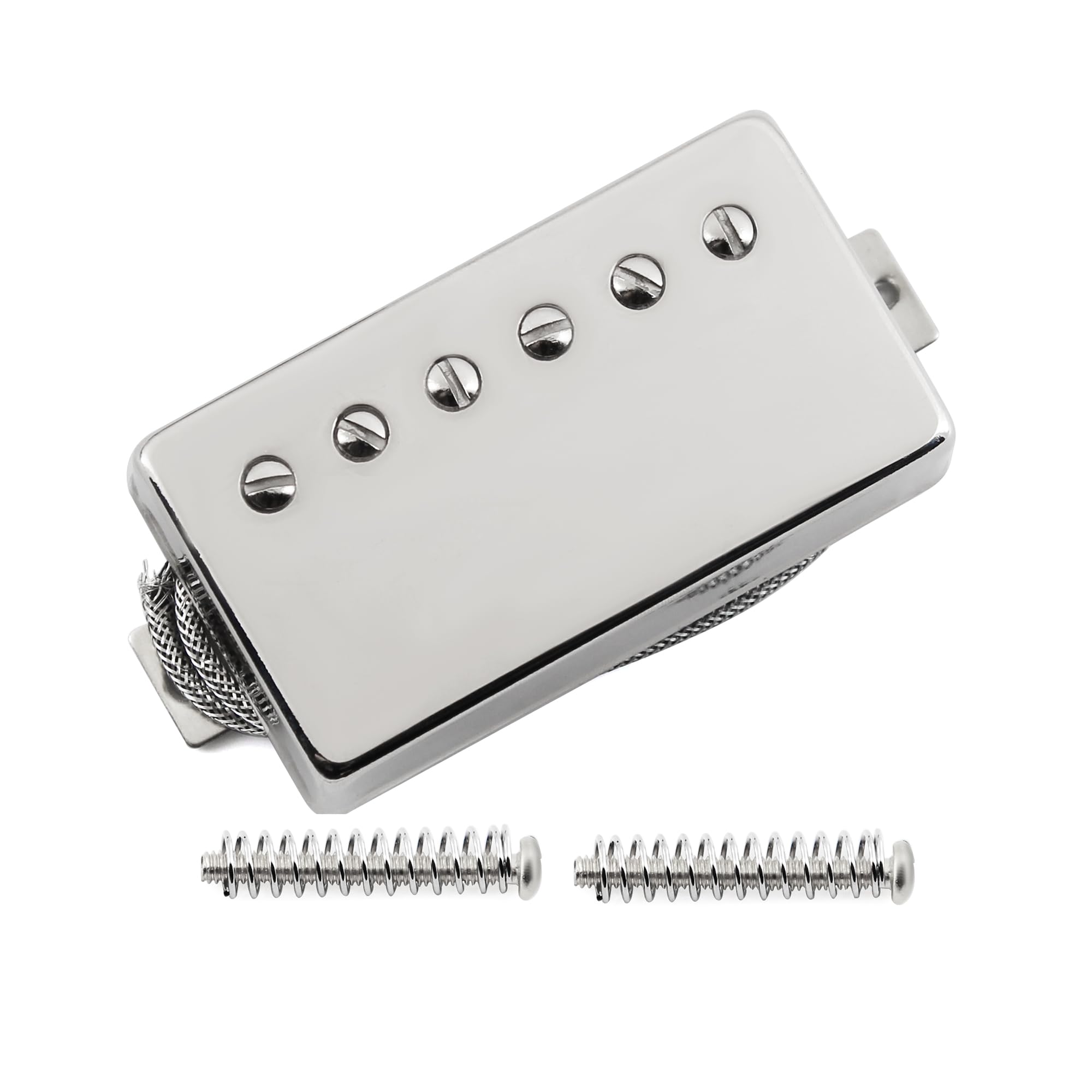 FLEOR Alnico5 Guitar Humbucker Pickup Chrome Bridge Pickups Compatible with LP style Guitar Part