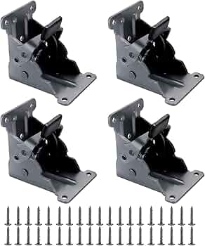 Amazon.co.jp: やぬき 折りたたみ金具 4個セット 折れ脚金具