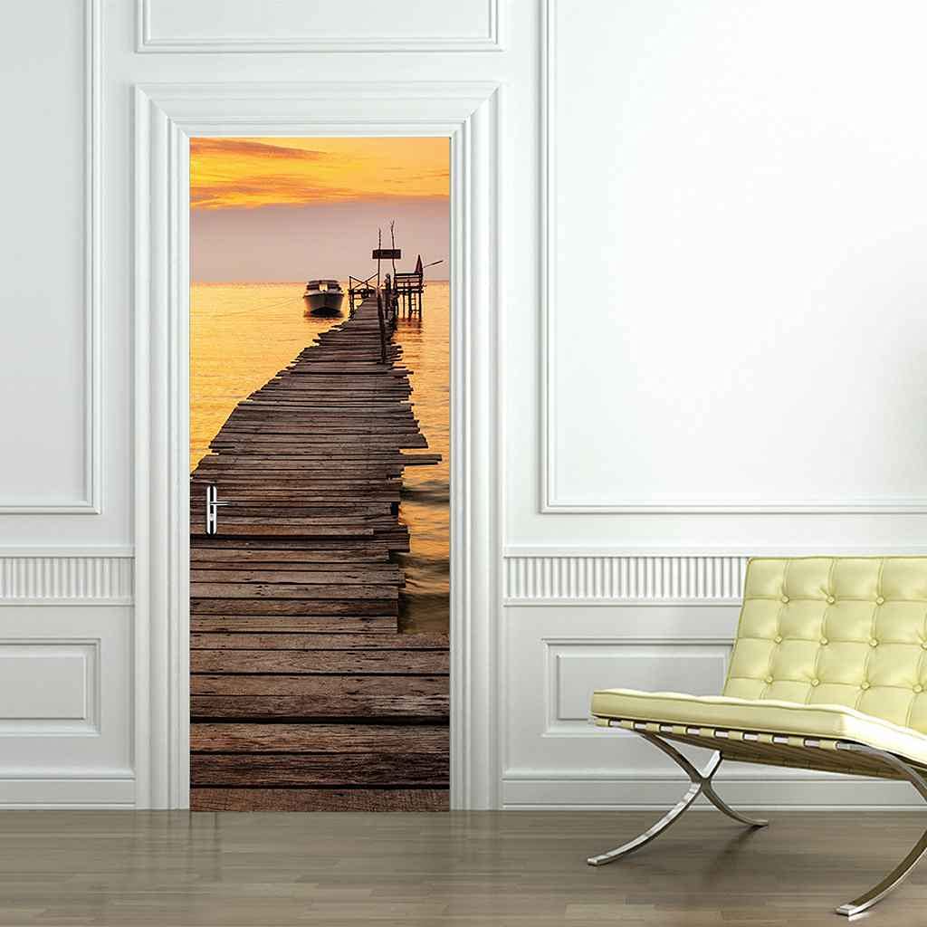 JGCAI 3D Sticker De Porte Trompe l'oeil Effect Paysage Océanique Autocollant Porte Poster PVC Auto-Adhésif Amovible Autocollant pour Salon Porte Cuisine Chambre Salle De Bain 95x215cm JGCAI 3D Sticker De Porte Trompe l'oeil Effect Paysage Océanique Autocollant Porte Poster PVC Auto-Adhésif Amovible Autocollant pour Salon Porte Cuisine Chambre Salle De Bain 95x215cm