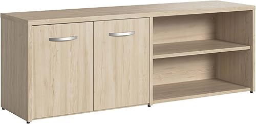 Bush Business Furniture Studio C - Armario de almacenamiento bajo con puertas y estantes, organización para el hogar o la oficina profesional,