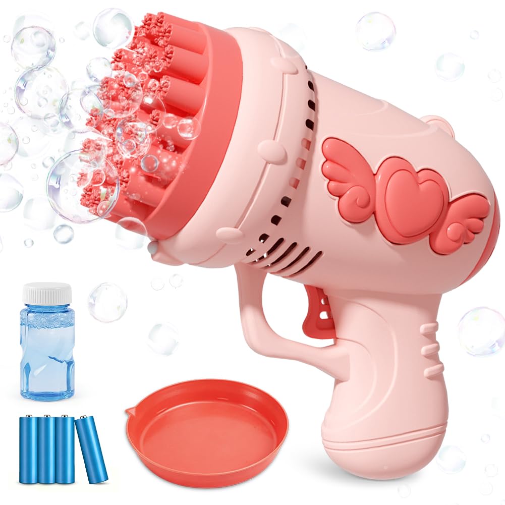 Bubble Gun Toys, Bubble Machine for Kids, with Bubble Liquid, Summer Toys, Birthday Gifts for Boys Toy, Party Outdoor Garden Toy — image 1
